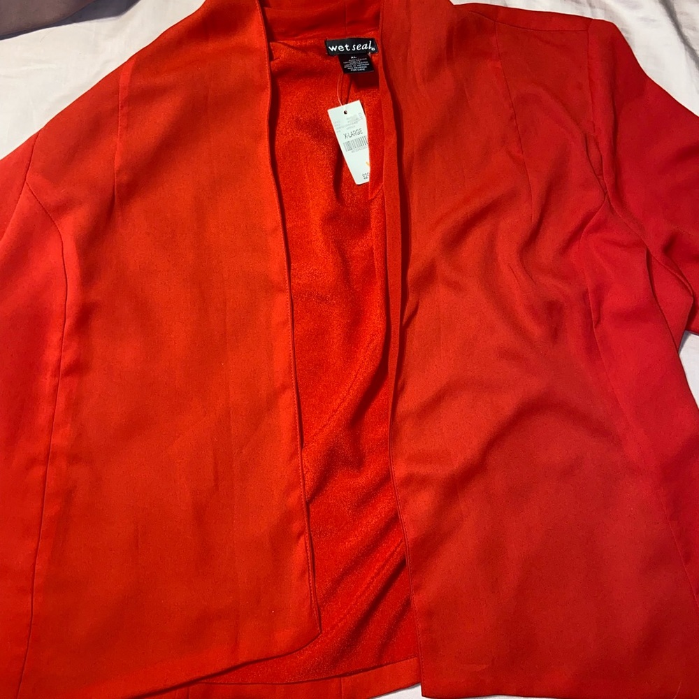 Wetseal Red Cardigan